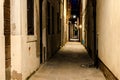 Dark alley in Venice Royalty Free Stock Photo