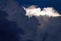 Dark altocumulus clouds