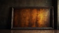 dark amber grunge vintage wall background with empty art ai generated