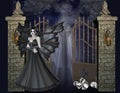 Dark Angel at the Gate Background