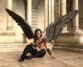 The dark Angel too. 3D Illustration