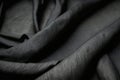 Dark anthracite gray black natural cotton linen, abstract, textures