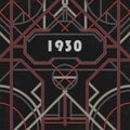 Dark artdeco abstract geometric background