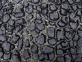 Dark asphalt road with cracks. Background texture Royalty Free Stock Photo