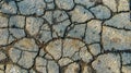 Dark asphalt road with cracks. Background texture Royalty Free Stock Photo