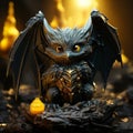 Dark Atmosphere Dragon Toy With Hyper-realistic Details