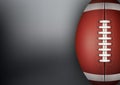 Dark Background of American Football ball. Vector Royalty Free Stock Photo