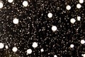 Dark Background with Big and Small Particles with dots Royalty Free Stock Photo