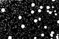Dark Background with Big and Small Particles with dots Royalty Free Stock Photo