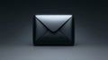 Black envelope icon on dark background symbol of digital communication Royalty Free Stock Photo