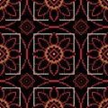 Dark background for cross stitch upholstery fabric.