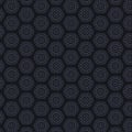 Dark background with hexagonal patterns