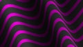 Dark background with image of wavy striped fabric with shadows and highlights. Purple and black colors Royalty Free Stock Photo