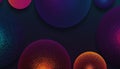 Abstract Gradient Spheres With Halftone Patterns background Royalty Free Stock Photo