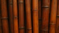 Dark bamboo wall texture with distinct grain patterns for interior design inspiration Royalty Free Stock Photo