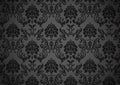 Dark baroque wallpaper Royalty Free Stock Photo