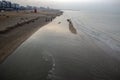 Dark Beach Of Scheveningen At The Hague The Netherlands 28-12-2019