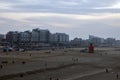 Dark Beach Of Scheveningen At The Hague The Netherlands 28-12-2019