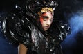 Dark Beautiful Gothic Princess, young woman, Halloween party.