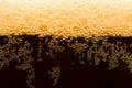Dark beer with foam Royalty Free Stock Photo