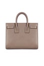 Dark beige womans handbag Royalty Free Stock Photo