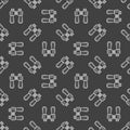 Dark binocular seamless pattern