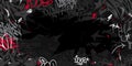 Dark Black Abstract Urban Style Hiphop Graffiti Street Art Vector Illustration Background Template