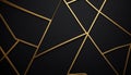 Black and gold geometric pattern abstract background 2 Royalty Free Stock Photo