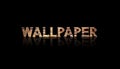 dark black background with wallpaper letter Royalty Free Stock Photo