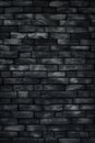 Dark Black Brick Wall