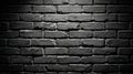 dark black brick wall texture Royalty Free Stock Photo