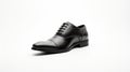 Mens Black Oxford Shoe - High-key Lighting - Uhd Image