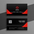dark black professional business card template for corporate identity