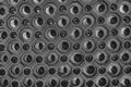 Dark black round rubber pattern to cover the floor Royalty Free Stock Photo