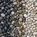 From dark almost black stones on the left to lighter cream colored Royalty Free Stock Photo