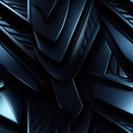 Dark blue abstract background with geometric chaos and hyper-realistic rendering (tiled)