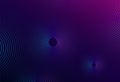 Dark blue abstract background with glowing blue and pink gradient circle lines. Modern shiny circular lines pattern. Royalty Free Stock Photo