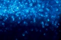 Dark blue abstract backgrounds bokeh. Royalty Free Stock Photo