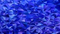 Dark blue abstract mosaic chaotic triangle pattern background - geometrical vector graphic design from triangles Royalty Free Stock Photo