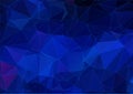 Dark blue abstract polygonal background Royalty Free Stock Photo