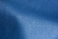 Dark Blue Artificial Leather Texture with Shadows Royalty Free Stock Photo