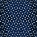 Dark blue background with abstract diamond pattern white net cover