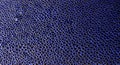 Dark blue background with dots and water drops