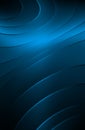 Dark blue background. Gradient. Elegant wavy lines in background color.