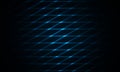 Dark blue background with neon color grid. Futuristic dark modern technology background. Royalty Free Stock Photo