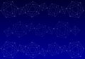 Dark blue background with volume geometric shapes