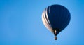 Dark blue balloon in the sky. Royalty Free Stock Photo