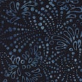 Dark Blue Batik Background