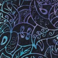 A dark blue Batik Background