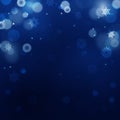 Dark blue blur background for christmas Royalty Free Stock Photo